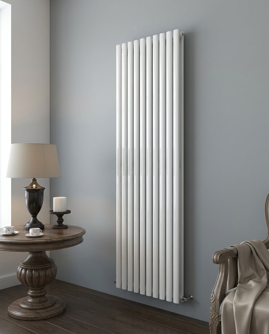 Princia Vertical 1800 × 600 White installed in a room