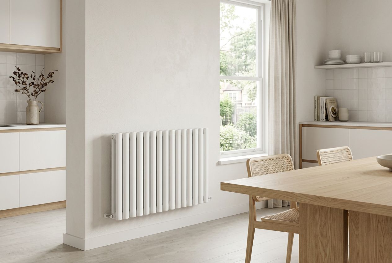 Princia Horizontal 600 × 1020 in White in a kitchen
