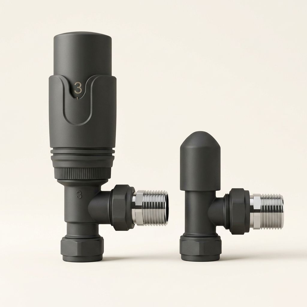 Pro Anthracite ½″ Thermostatic Angled