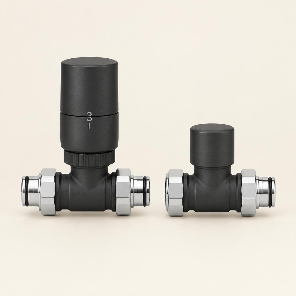 Pro Anthracite ½″ Thermostatic Straight